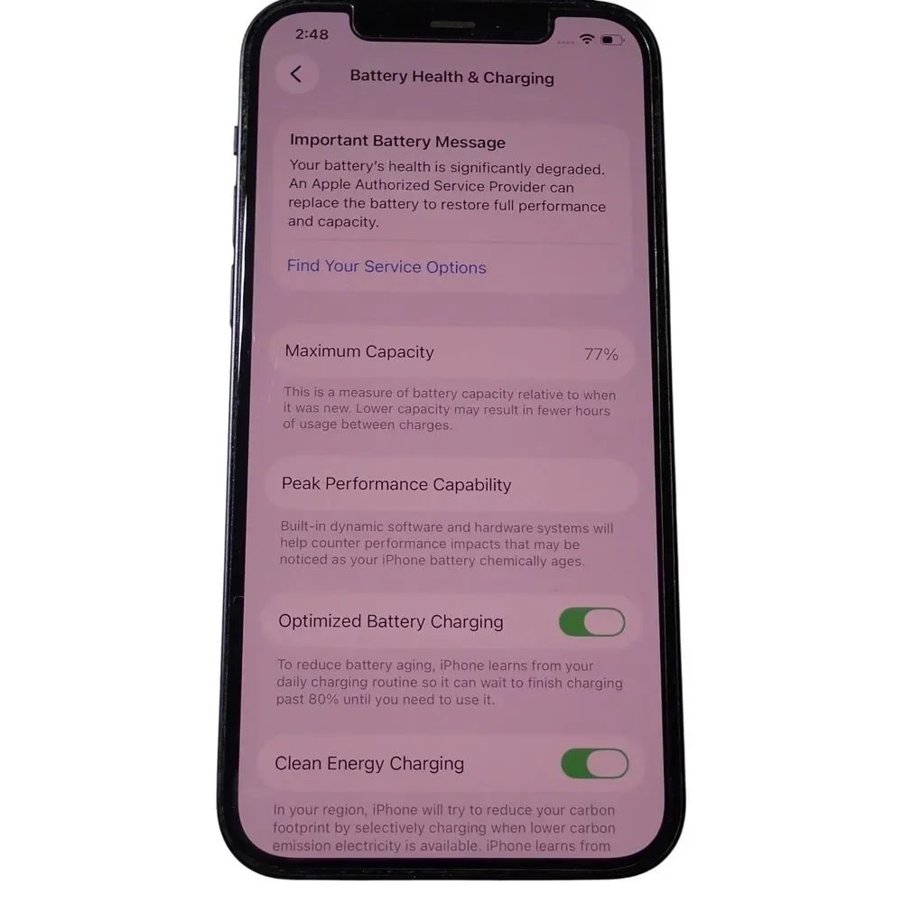 Apple iPhone 12 128GB Black Unlocked MGER3LL/A (AT&T)